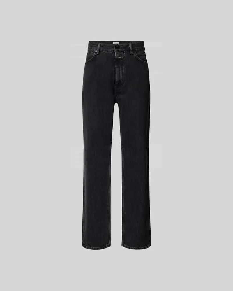 Closed Relaxed Fit Jeans aus Bio-Baumwolle Dunkelgrau