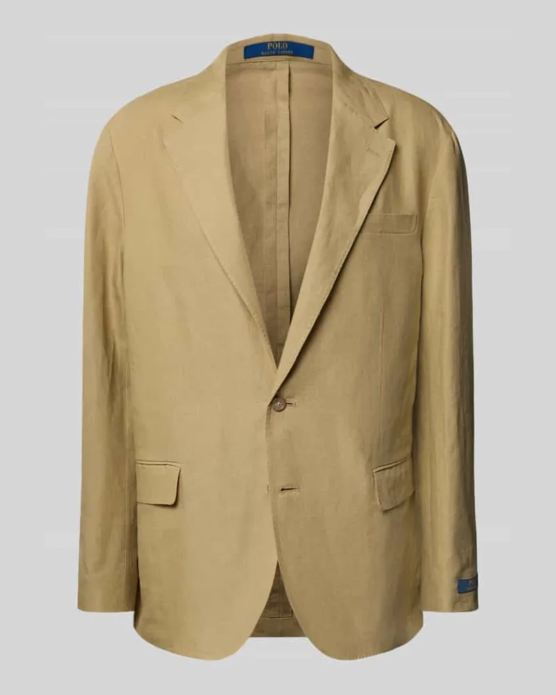 Ralph Lauren Regular Fit Anzugsakko aus reinem Leinen Beige