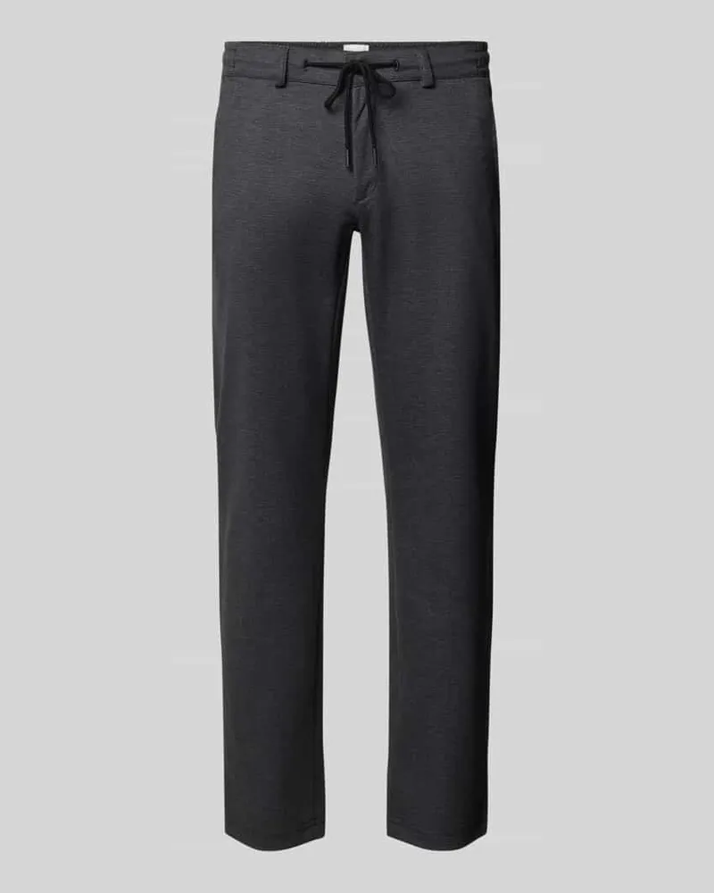 Brax Tapered Fit Jogpants mit Viskose-Anteil Modell 'Phil Black