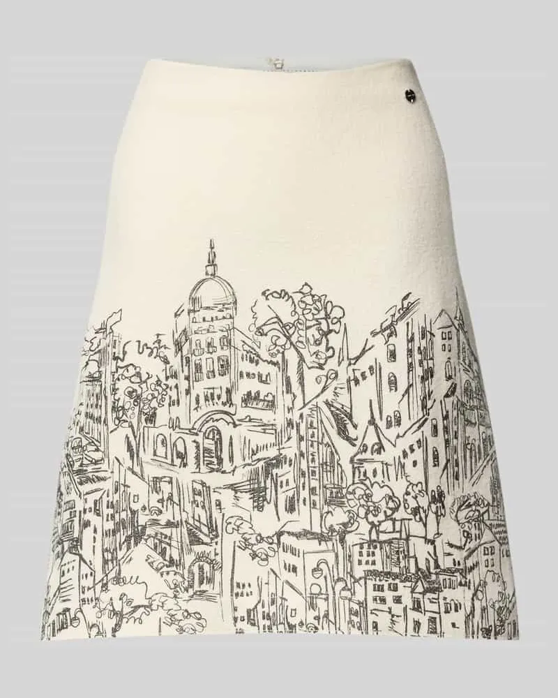 Marc Cain Minirock im Allover-Look Sand