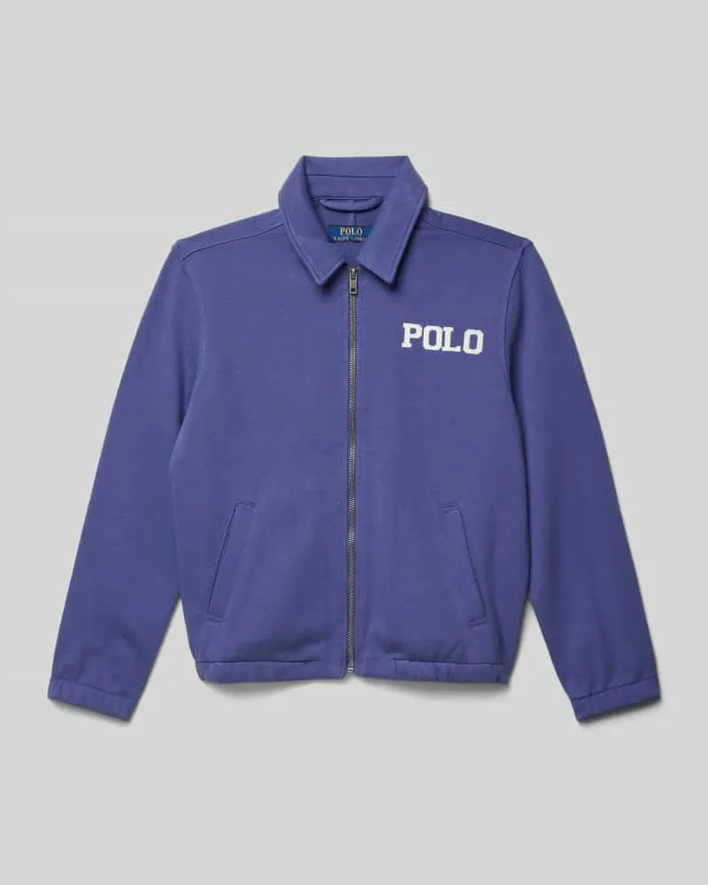 Ralph Lauren Sweatjacke mit Umlegekragen Marine