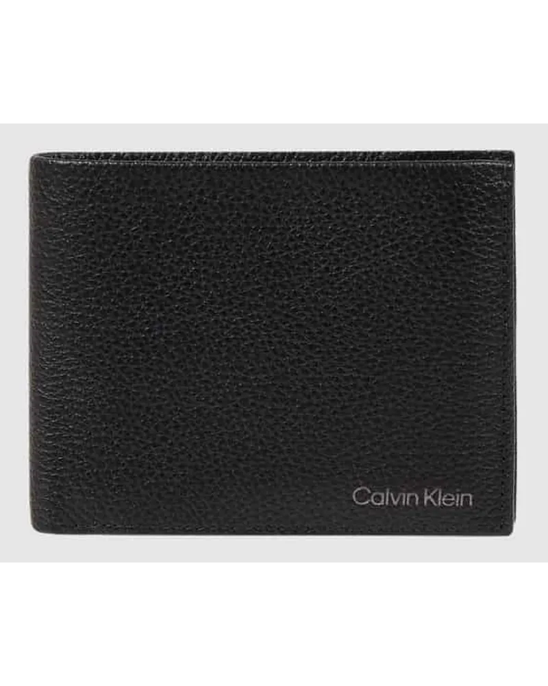 Calvin Klein Portemonnaie aus Leder - RFID-blocking Black