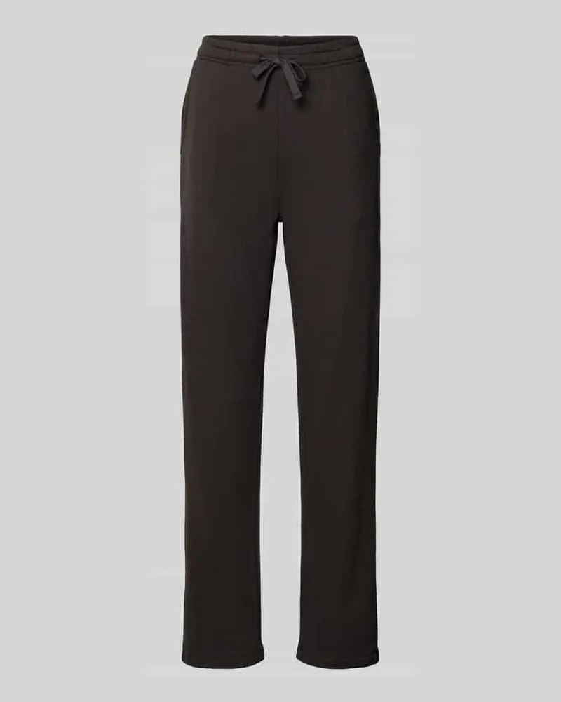 Juvia Mid Waist Sweathose mit Tunnelzugbund Black