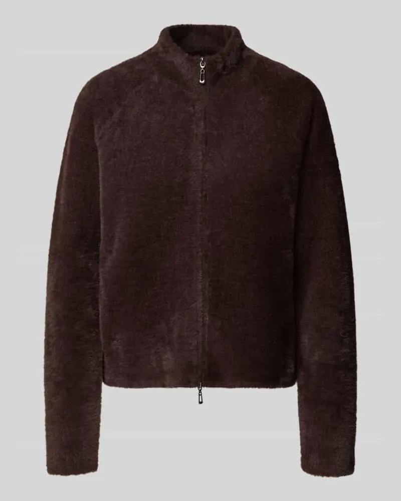 Betty Barclay Regular Jacke in Strick-Optik Modell 'September Schoko