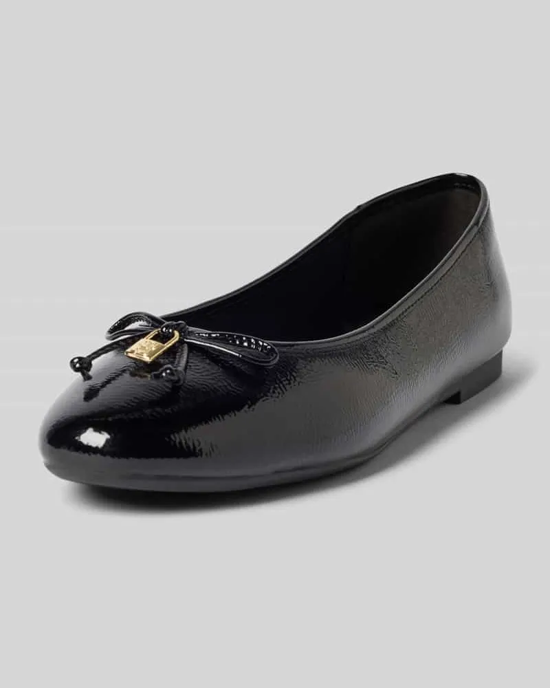 Tommy Hilfiger Ballerinas aus Lackleder Black