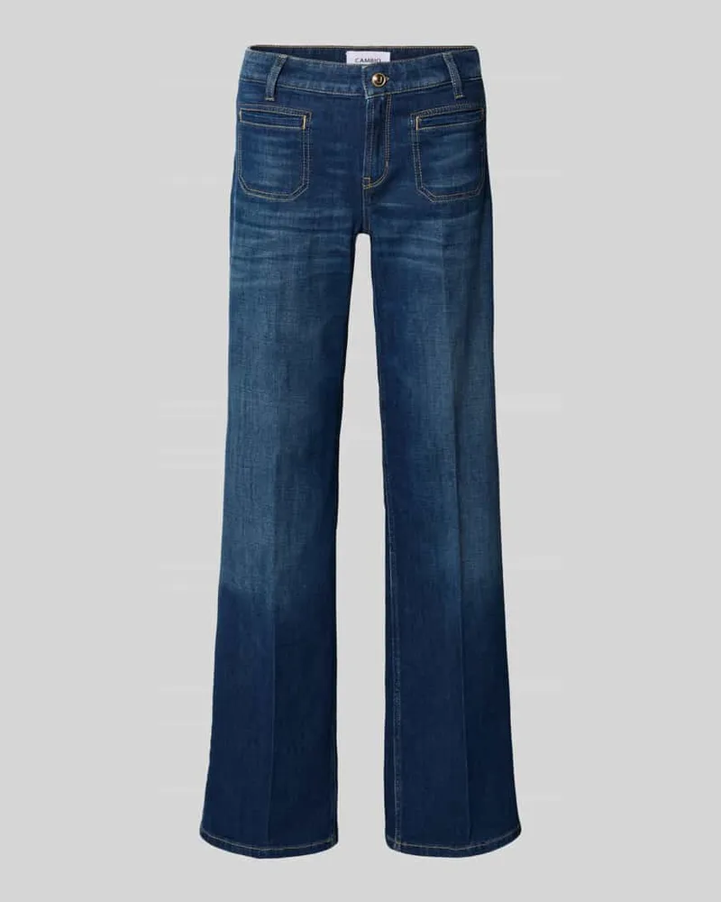 Cambio Regular Fit Jeans mit Eingrifftaschen Modell 'TESS Blau