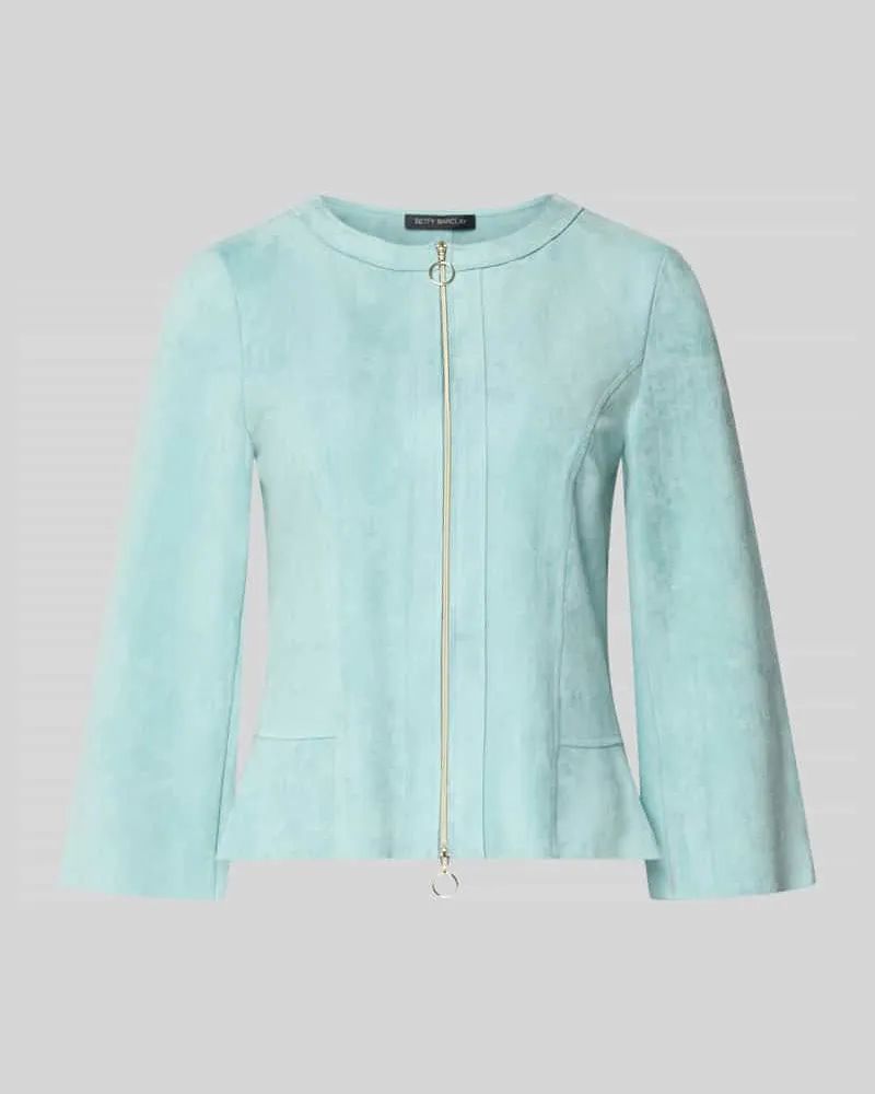 Betty Barclay Blazer mit Zweiwege-Reißverschluss und 3/4-Arm Mint
