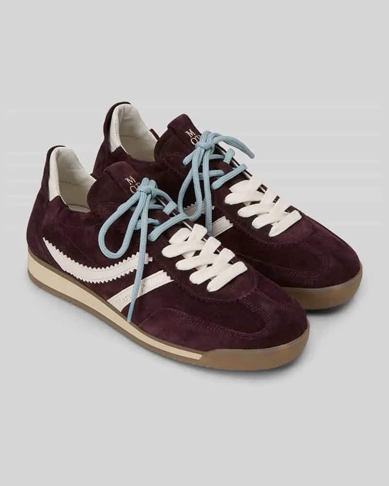 Marc O'Polo Sneaker Low aus Rindnappa Modell 'Mila 2 Dunkelbraun