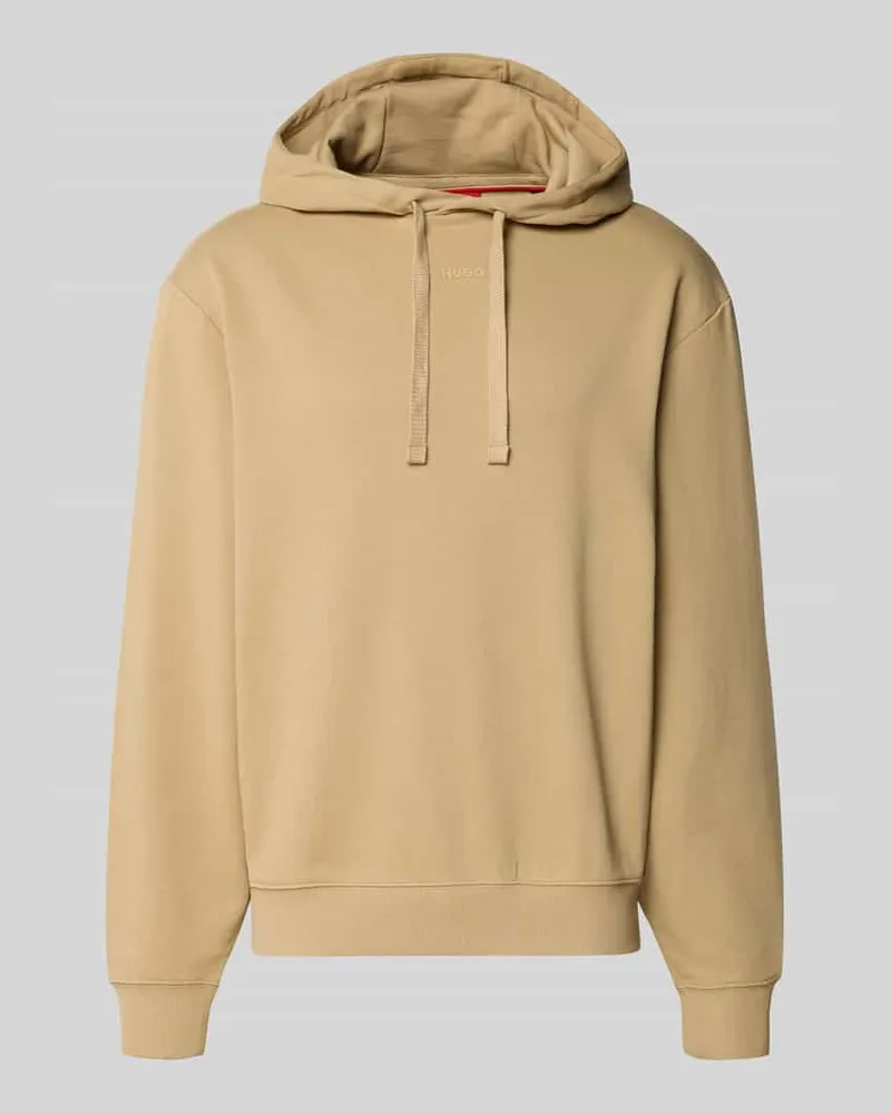 HUGO BOSS Relaxed Fit Hoodie aus reiner Baumwolle Modell 'DAPO Sand