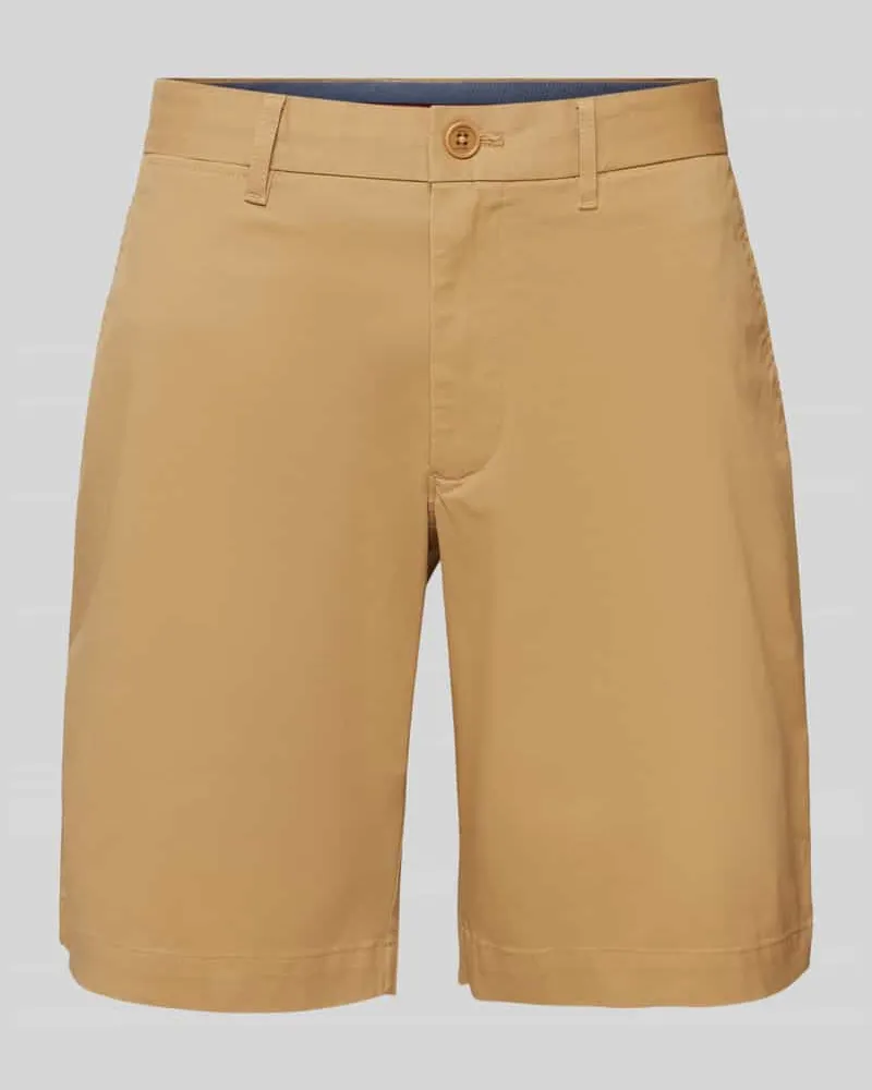 Tommy Hilfiger Bermudas in unifarbenem Design Modell 'BROOKLYN Khaki