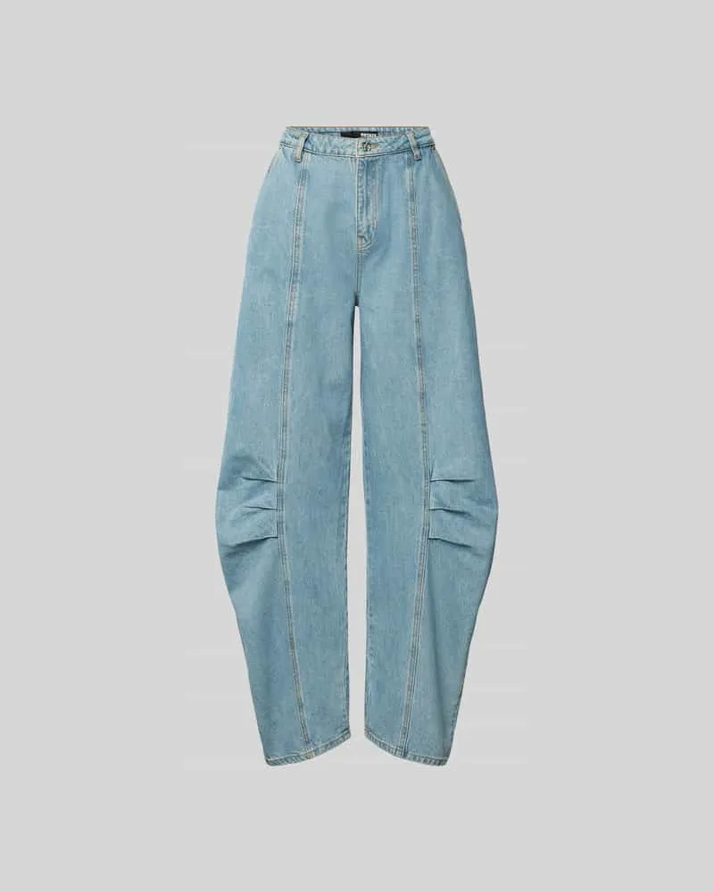 ROTATE Birger Christensen Loose Fit Jeans aus Baumwolle Jeansblau