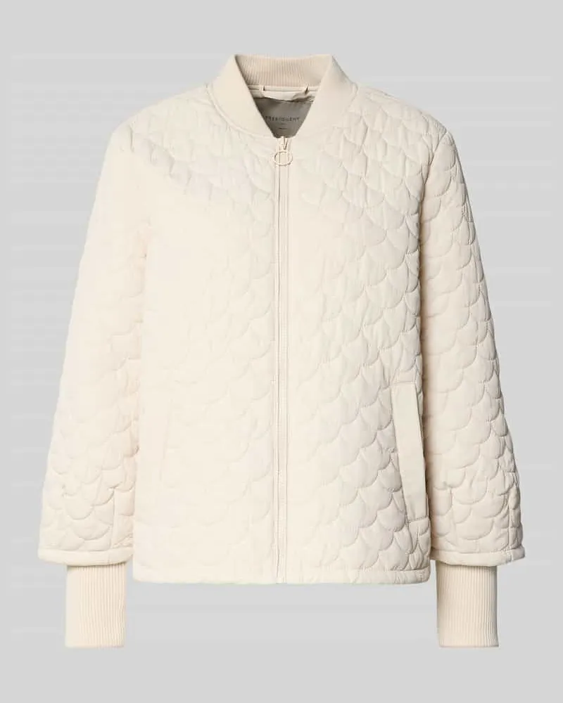 FREEQUENT Regular Fit Steppjacke mit Eingrifftaschen Modell 'Bingo Sand