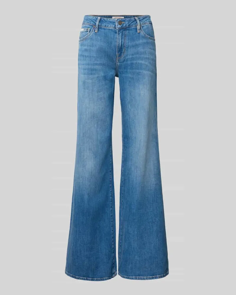 Guess Low Waist Extra Wide Leg Jeans im 5-Pocket-Design Modell 'G13 Hellblau