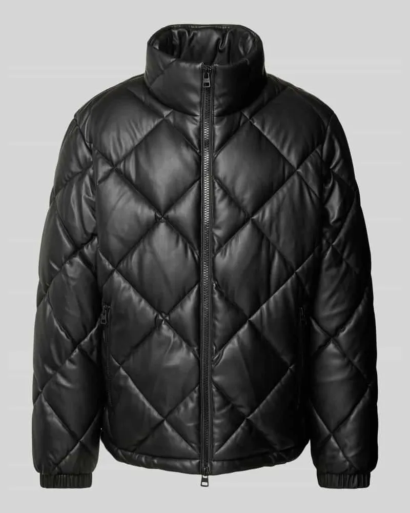 HUGO BOSS Steppjacke mit Zweiwege-Reißverschluss Modell 'Borin Black