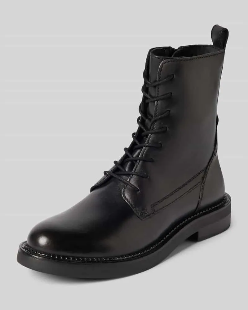 Geox Schnürstiefel mit Reißverschluss Modell 'SERILDA Black