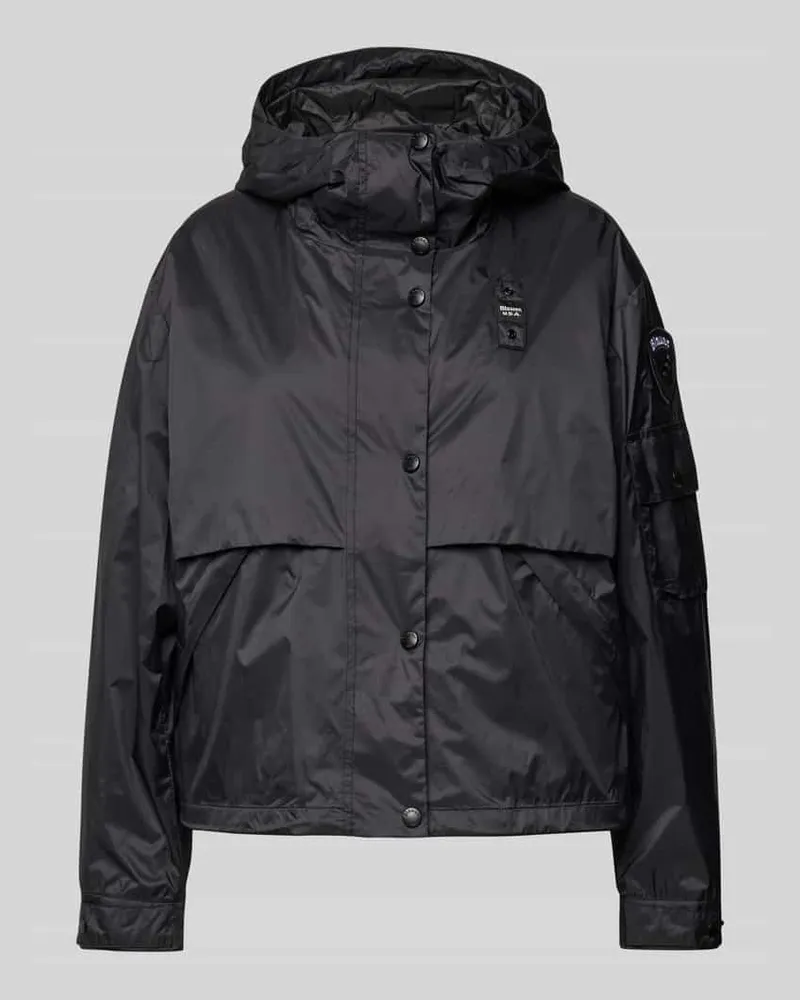 Blauer Jacke mit Label-Badge Modell 'ERIE Black