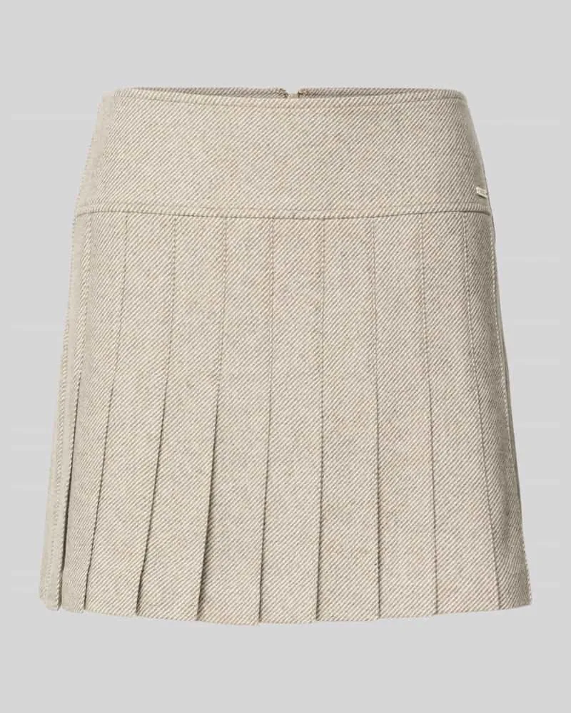 Armani Exchange Faltenrock mit Label-Detail Mittelbraun