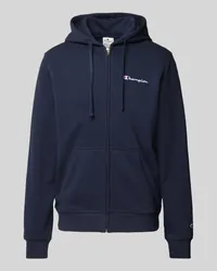 Champion Sweatjacke mit Label-Stitching Marine