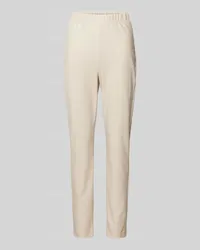 Max Mara Stoffhose mit elastischem Bund Modell 'RODANO Beige