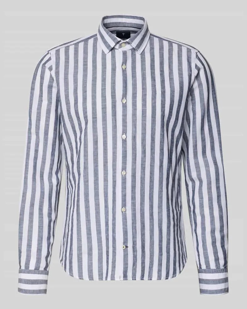 JOOP! Slim Fit Business-Hemd mit Kentkragen Modell 'Pit Marine