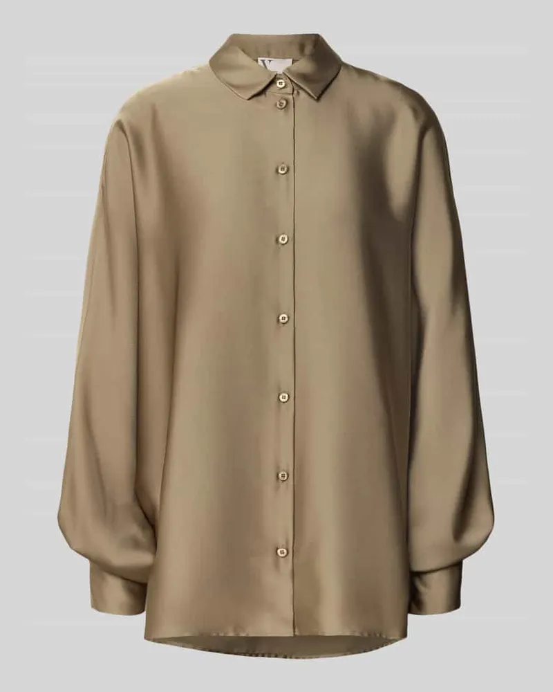 Vera Mont Relaxed Fit Bluse mit Umlegekragen Hellgruen