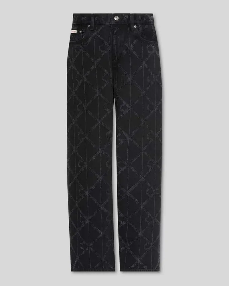 Calvin Klein Baggy Fit Jeans aus reiner Baumwolle im 5-Pocket-Design Black