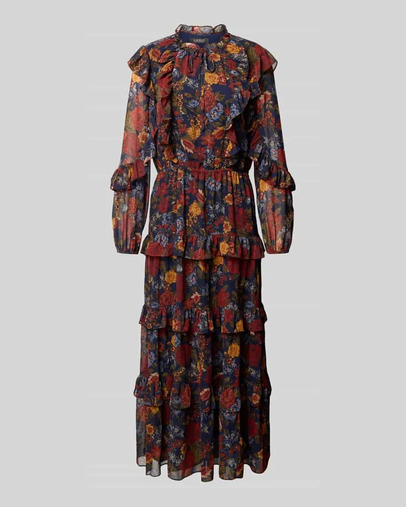 Ralph Lauren Maxikleid im Stufen-Look Modell 'DOBREY Marine