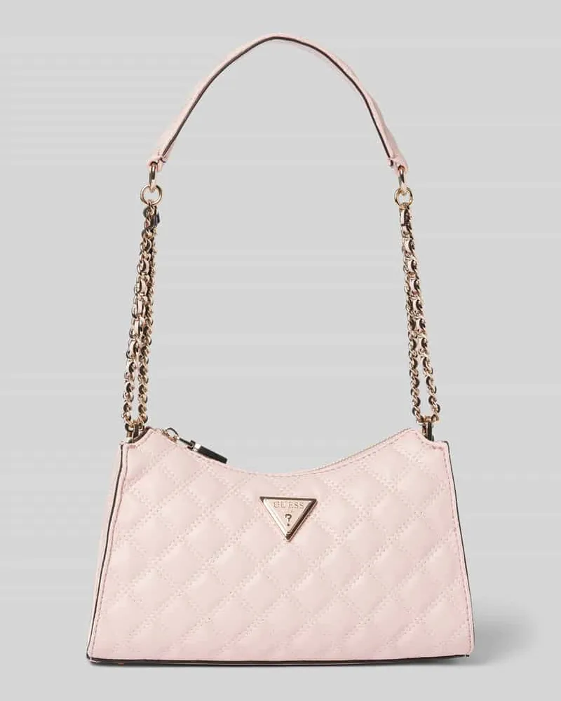 Guess Umhängetasche mit Steppnähten Modell 'GIULLY Pink