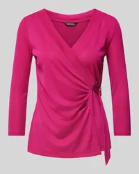 Ralph Lauren Longsleeve in Wickel-Optik Modell 'JAINAB Fuchsia