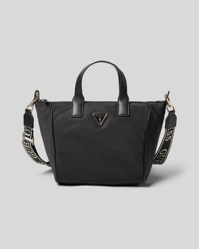 Guess Handtasche mit Label-Applikation Modell 'FOLLIE SMALL TOTE Black