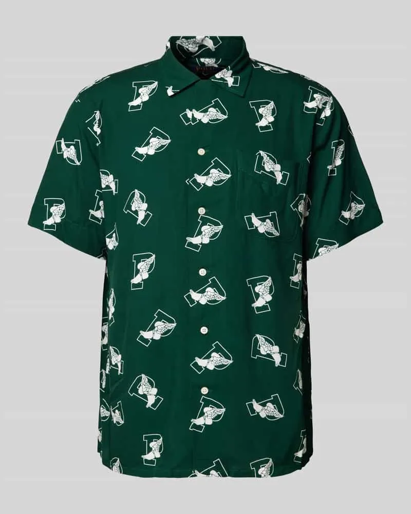 Ralph Lauren Classic Fit Freizeithemd mit Motiv-Print Bottle