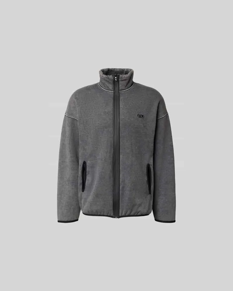 Diesel Jacke mit Stehkragen Dunkelgrau