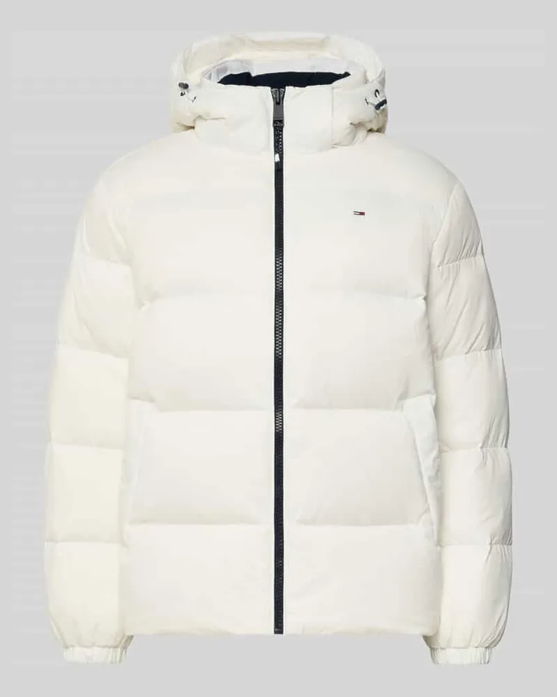 Tommy Hilfiger Regular Fit Steppjacke mit Daunen-Feder-Füllung Offwhite