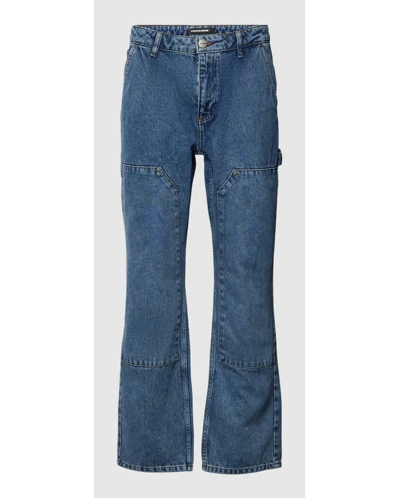 PEGADOR Jeans mit Ziernähten Modell 'Cassido Carpenter Jeansblau