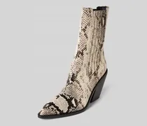 Stiefeletten mit Schlangenmuster