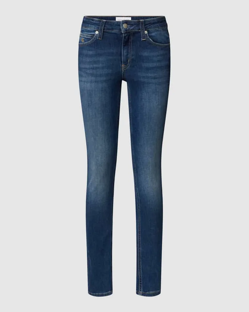Calvin Klein Skinny Fit Jeans mit 5-Pocket-Design Jeansblau