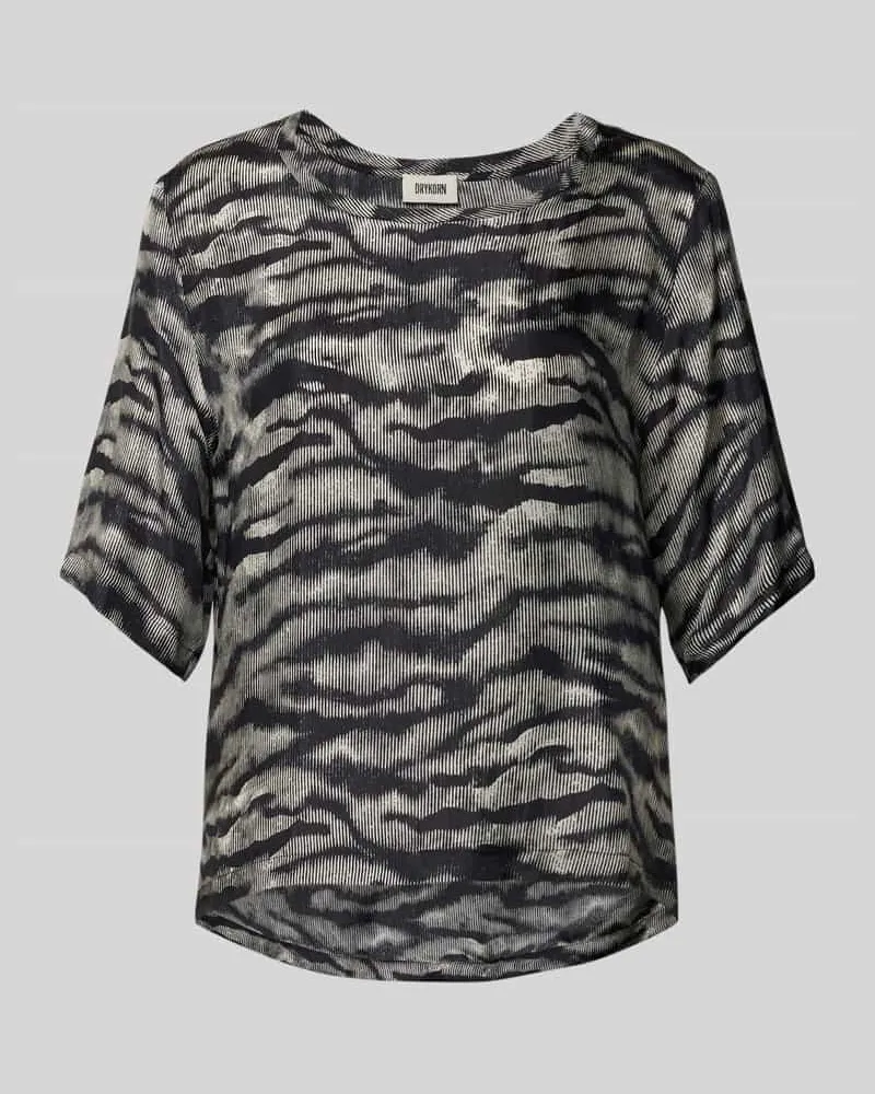 Drykorn Regular Fit Blusenshirt mit Rundhalsausschnitt Modell 'DIEDRA Black