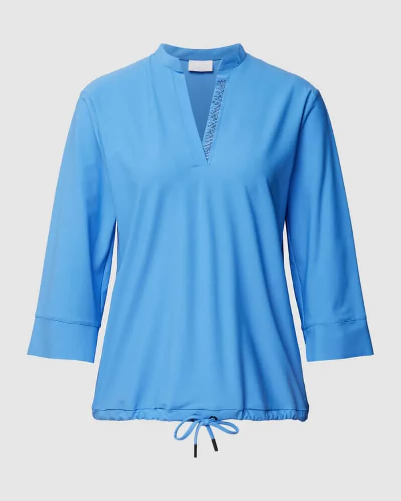 Sportalm Blusenshirt mit V-Ausschnitt Blau