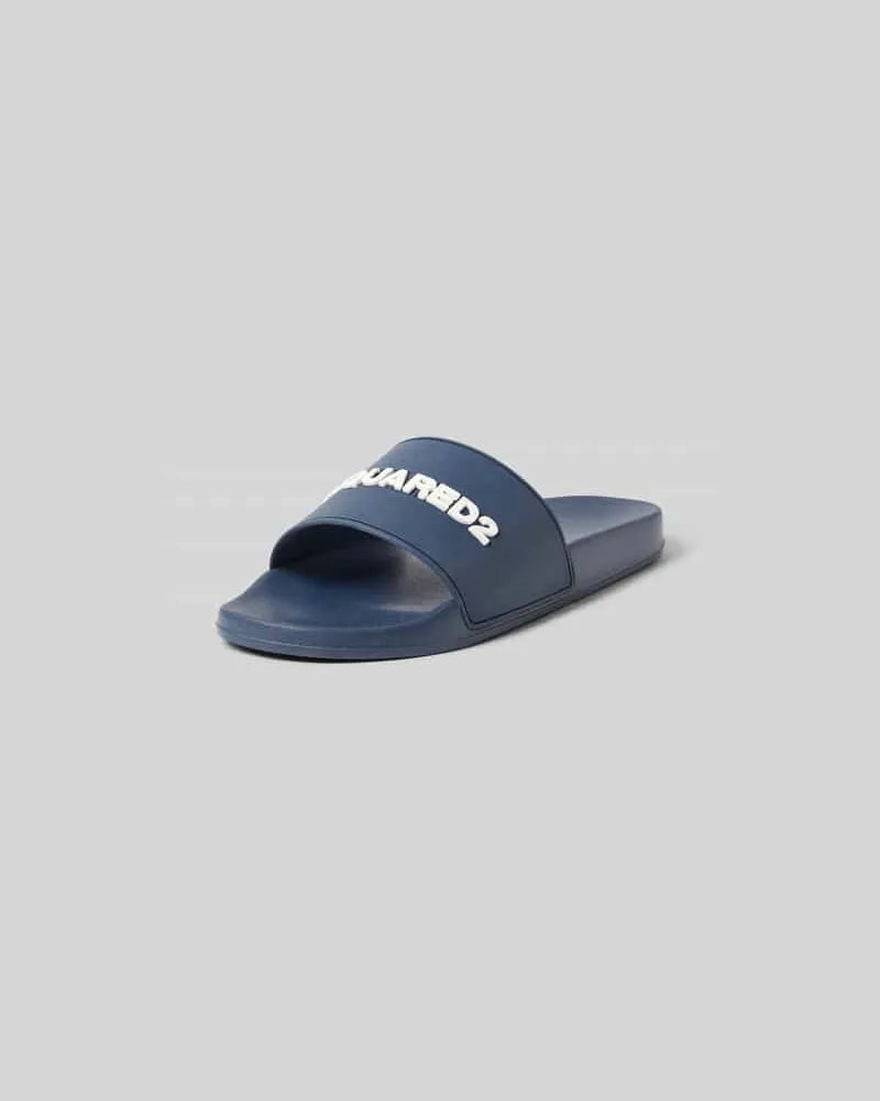 Dsquared2 Slides mit Label-Detail Blau
