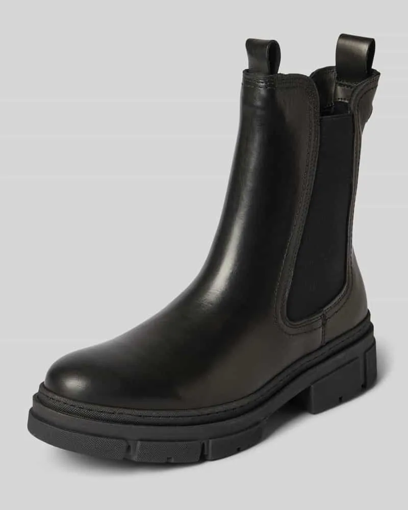 Tamaris Chelseas aus echtem Rindvelours Black