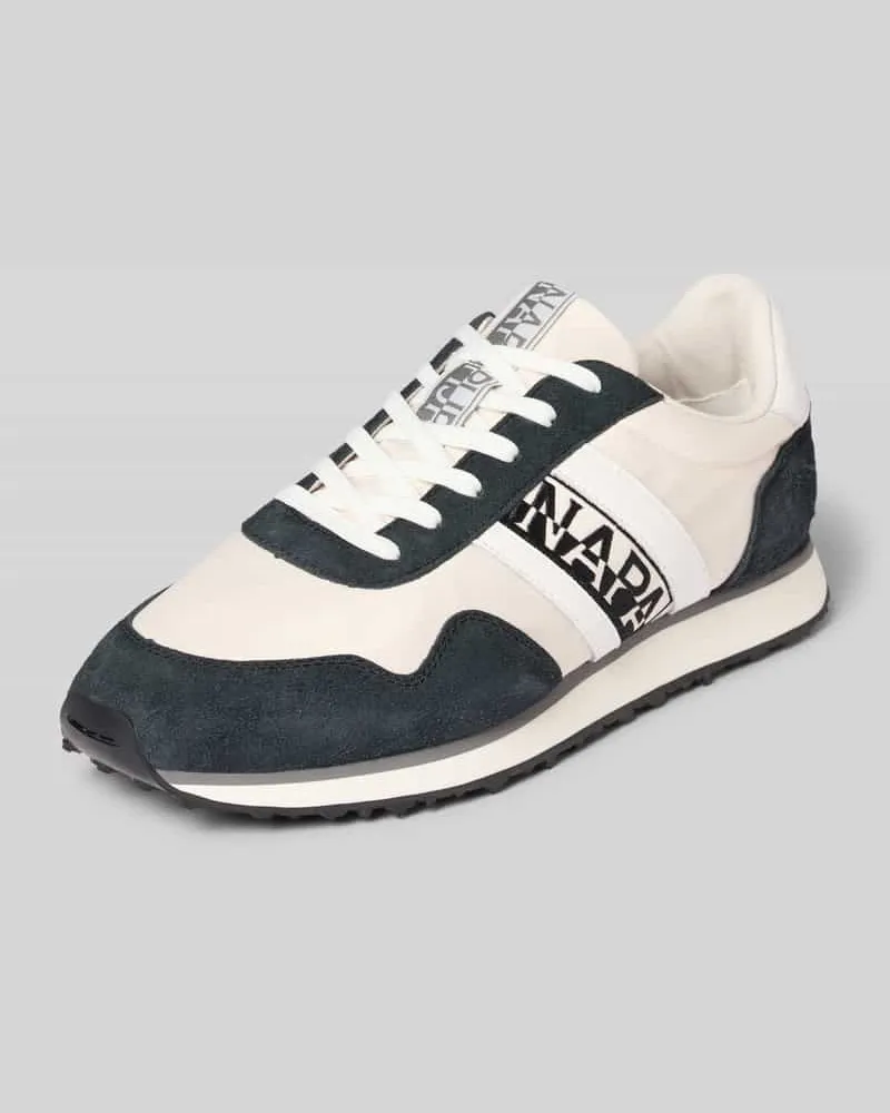 Napapijri Sneaker aus Leder-Textil-Mix Modell 'SHARD Weiss