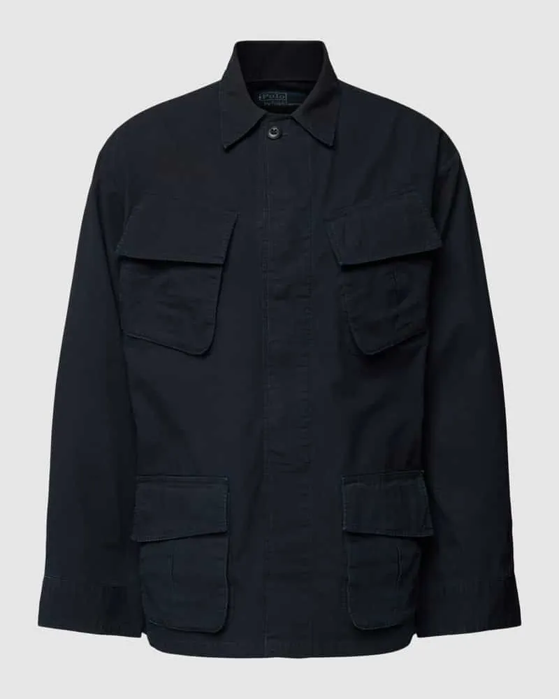 Ralph Lauren Freizeithemd mit Pattentaschen Black