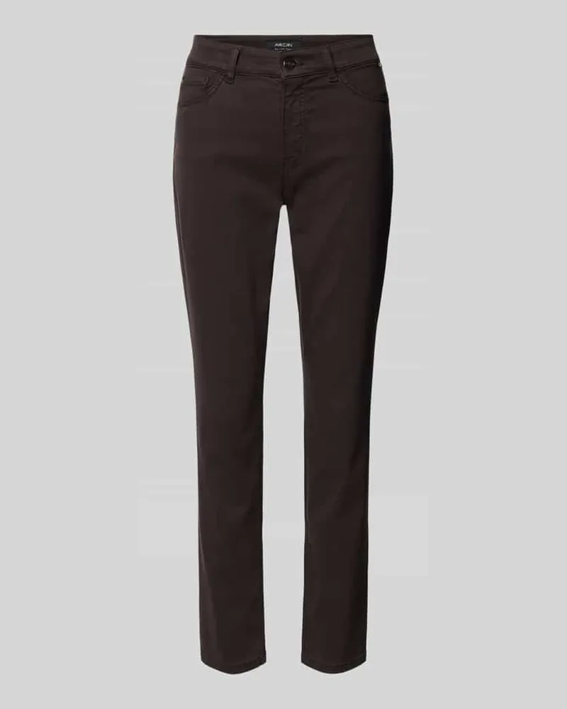 Marc Cain Slim Fit Jeans mit Lyocell-Anteil Dunkelbraun