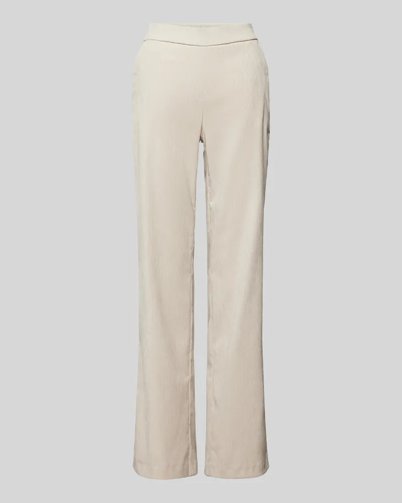 TONI Wide Leg Cordhose mit Gesäßtaschen Modell 'Jenny Beige