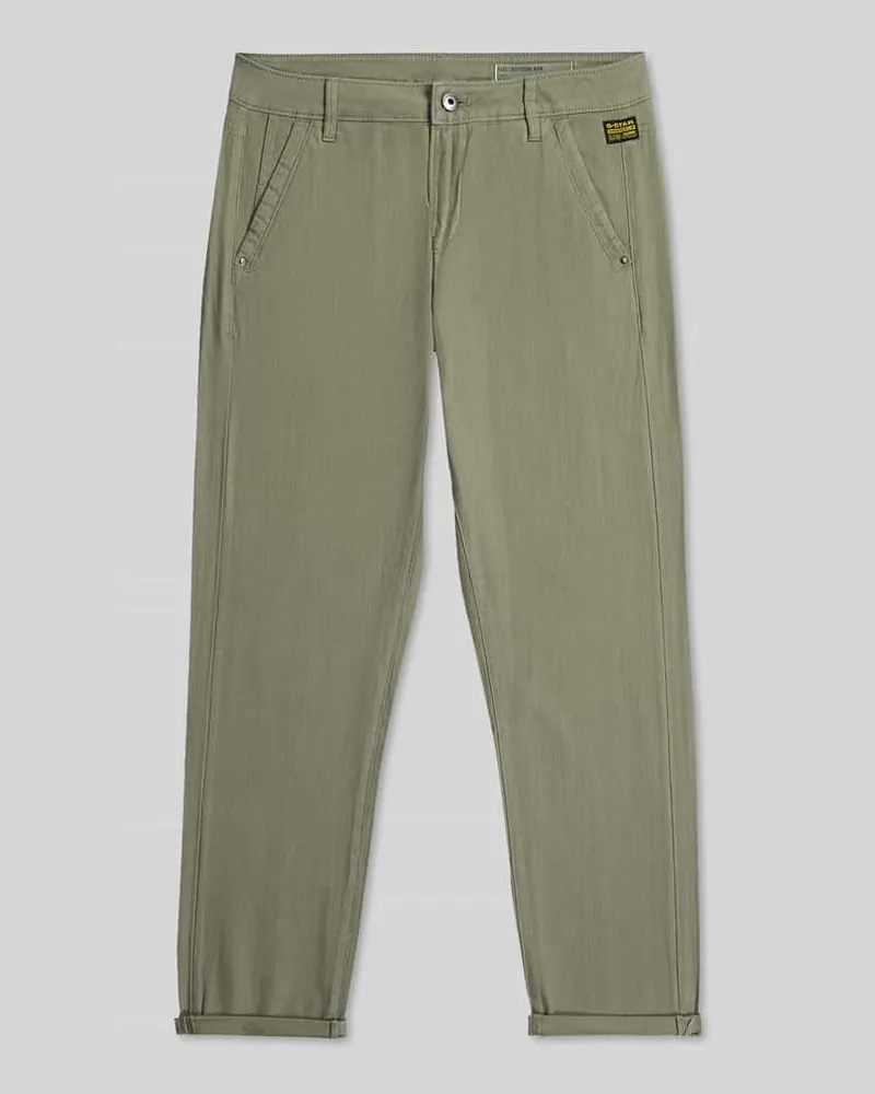 G-STAR RAW Straight Fit Chino aus reiner Baumwolle Khaki
