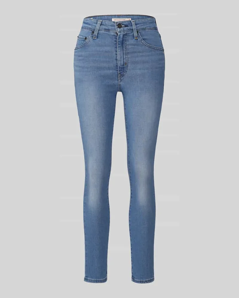 Levi's Skinny Fit Jeans aus Baumwoll-Mix Modell '721 Blau