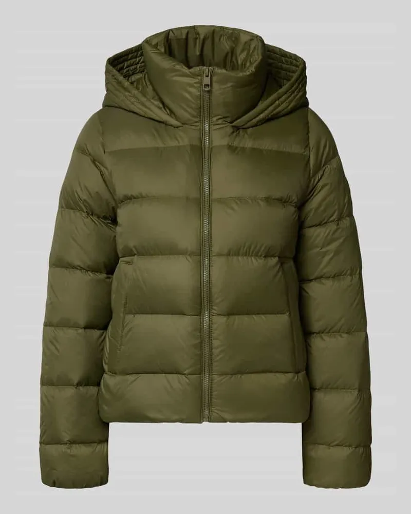 Tommy Hilfiger Regular Fit Daunenjacke mit Label Patch Oliv