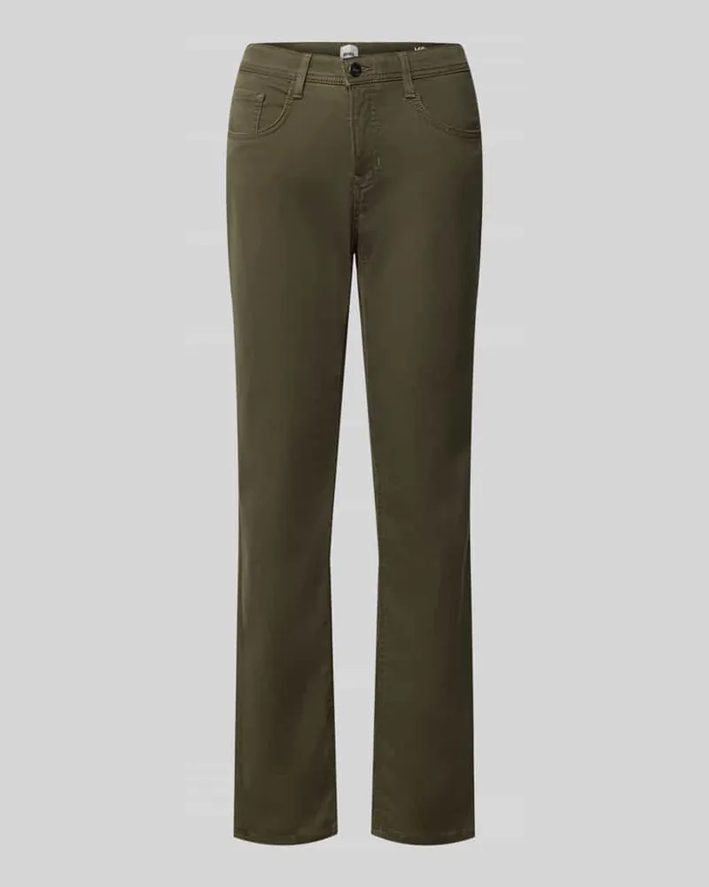 Brax Regular Fit Gerade Hose aus Lyocell-Mix mit Modal-Baumwoll-Anteil Modell 'MARY Khaki