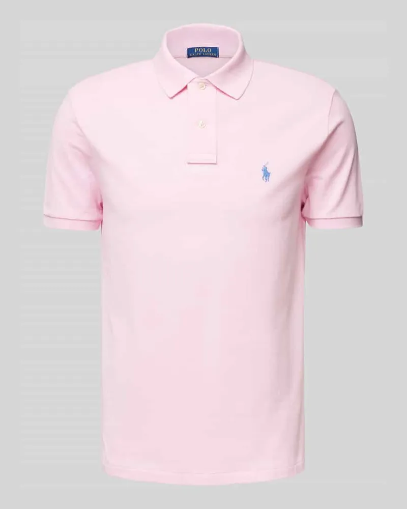 Ralph Lauren Poloshirt mit Label-Stitching Rosa
