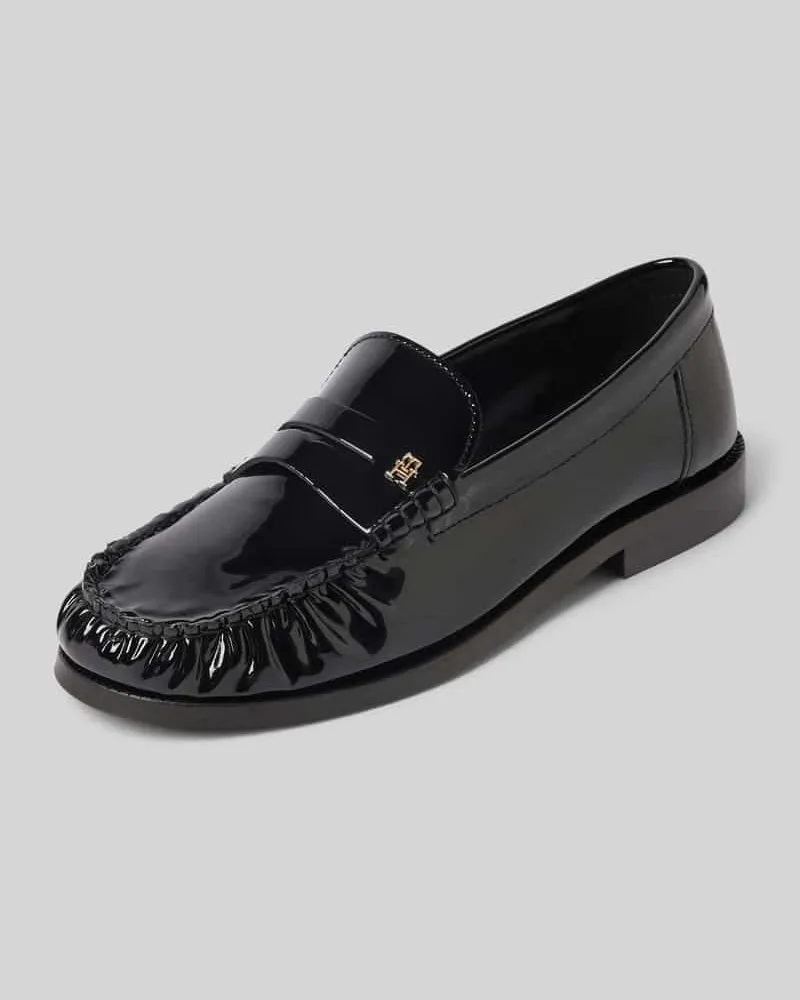 Tommy Hilfiger Loafer mit Label-Detail Black